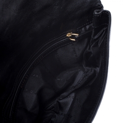 Marc by Marc Jacobs Black Leather Katie Flap Clutch