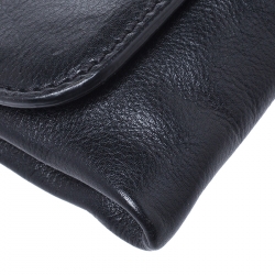 Marc by Marc Jacobs Black Leather Katie Flap Clutch