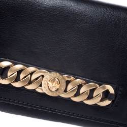 Marc by Marc Jacobs Black Leather Katie Flap Clutch