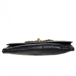 Marc by Marc Jacobs Black Leather Katie Flap Clutch