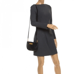 Pre Owned Marc by Marc Jacobs Black Leather Classic Q Percy Crossbody Bag