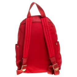 Marc by Marc Jacobs Red Nylon and Leather Preppy Backpack