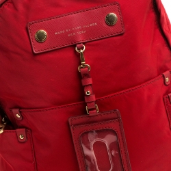 Marc by Marc Jacobs Red Nylon and Leather Preppy Backpack