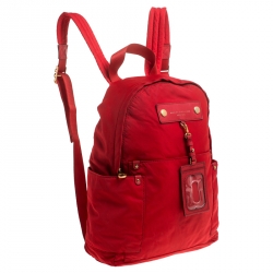 Marc by Marc Jacobs Red Nylon and Leather Preppy Backpack