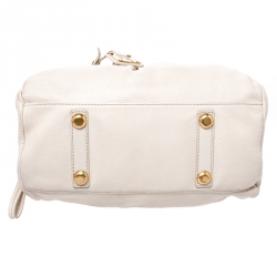 Pre Owned حقيبة مارك باي مارك جاكوبس كلاسيك كيو بيبي غروف جلد كريميه