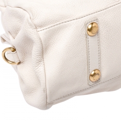 Pre Owned حقيبة مارك باي مارك جاكوبس كلاسيك كيو بيبي غروف جلد كريميه