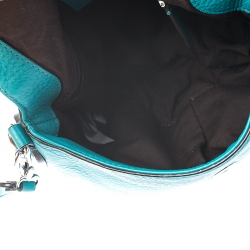 Pre Owned Marc By Marc Jacobs Teal Leather Classic Q Natasha Crossbody Bag