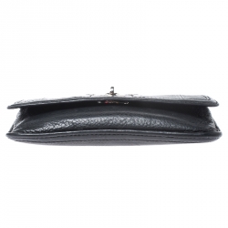 Marc by Marc Jacobs Black Leather Turnlock Flap Wallet