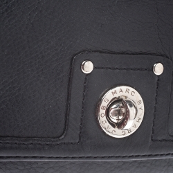Marc by Marc Jacobs Black Leather Turnlock Flap Wallet