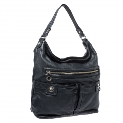 مملوكة مسبقًا حقيبة مارك باي مارك جاكوبس جلد أسود بسحاب أمامي