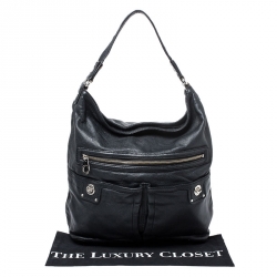 مملوكة مسبقًا حقيبة مارك باي مارك جاكوبس جلد أسود بسحاب أمامي