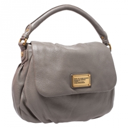 Marc by Marc Jacobs Grey Leather Classic Q Lil Ukita Top Handle Bag