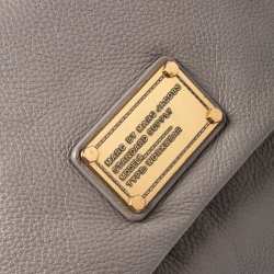 Marc by Marc Jacobs Grey Leather Classic Q Lil Ukita Top Handle Bag