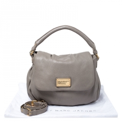Marc by Marc Jacobs Grey Leather Classic Q Lil Ukita Top Handle Bag