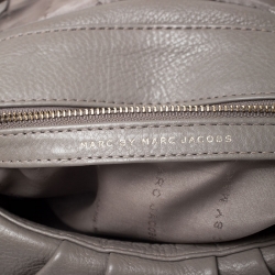 Marc by Marc Jacobs Grey Leather Classic Q Lil Ukita Top Handle Bag