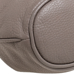 Pre Owned Marc By Marc Jacobs Light Brown Leather Mini Too Hot to Handle Drawstring Bucket Crossbody Bag