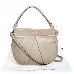 Pre Owned حقيبة مارك باي مارك جاكوبس Q هيليار كلاسيك جلد بيج