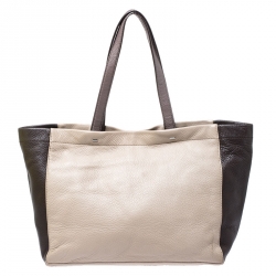 Marc by Marc Jacobs Beige/Brown Leather What's The T Woodland Tote 