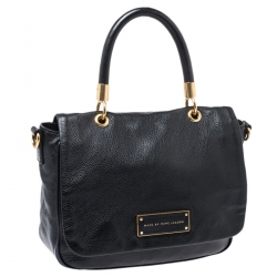 Marc by Marc Jacobs Black Leather Too Hot to Handle Top Handle Bag  