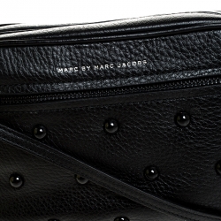 مملوكة مسبقًا حقيبة كروس مارك جاكوبس سالي ستاد جلد أسود