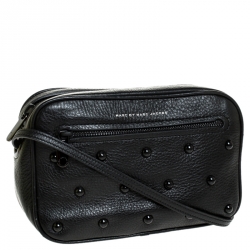 مملوكة مسبقًا حقيبة كروس مارك جاكوبس سالي ستاد جلد أسود