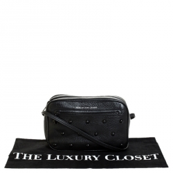 مملوكة مسبقًا حقيبة كروس مارك جاكوبس سالي ستاد جلد أسود