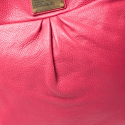 Pre Owned Marc by Marc Jacobs Hot Pink Leather Classic Q Hillier Hobo