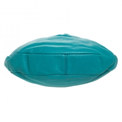 Pre Owned Marc by Marc Jacobs Turquoise Leather Classic Q Hillier Hobo