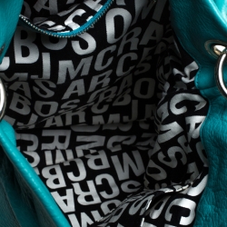 Pre Owned Marc by Marc Jacobs Turquoise Leather Classic Q Hillier Hobo