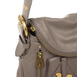 Pre Owned Marc by Marc Jacobs Black Petal To The Metal Natasha Flap Crossbody Bag