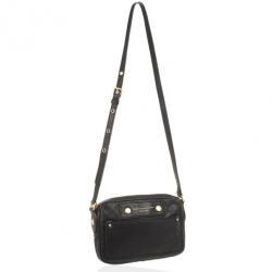 مملوكة مسبقًا Marc by Marc Jacobs Black Preppy Camera Buffalo Leather Crossbody Bag