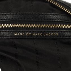 مملوكة مسبقًا Marc by Marc Jacobs Black Preppy Camera Buffalo Leather Crossbody Bag