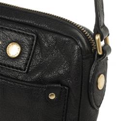 مملوكة مسبقًا Marc by Marc Jacobs Black Preppy Camera Buffalo Leather Crossbody Bag