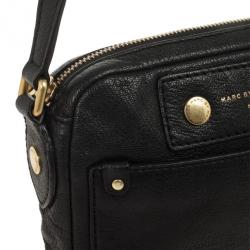 مملوكة مسبقًا Marc by Marc Jacobs Black Preppy Camera Buffalo Leather Crossbody Bag
