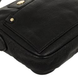 مملوكة مسبقًا Marc by Marc Jacobs Black Preppy Camera Buffalo Leather Crossbody Bag