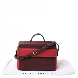 Pre Owned Marc by Marc Jacobs Tri Color Leather Flap Top Handle Bag