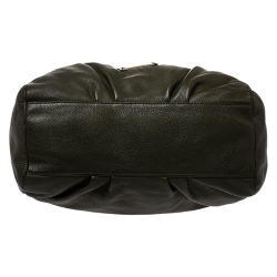 Pre Owned Marc by Marc Jacobs Green Leather Classic Q Francesca Shoulder Bag