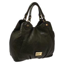 Pre Owned Marc by Marc Jacobs Green Leather Classic Q Francesca Shoulder Bag