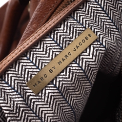 Pre Owned حقيبة مارك باي مارك جاكوبس Q بيبي غروفي جلد بنية 