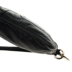 Pre Owned Marc by Marc Jacobs Black Leather Totally Turnlock Percy Crossbody Clutch