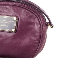 مملوكة مسبقًا Marc by Marc Jacobs Purple Classic Round Crossbody