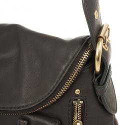 مملوكة مسبقًا Marc by Marc Jacobs Black Petal To The Metal Natasha Flap Crossbody Bag