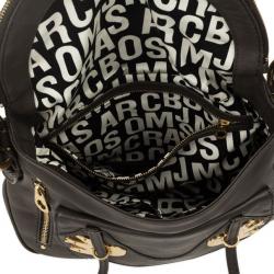 مملوكة مسبقًا Marc by Marc Jacobs Black Petal To The Metal Natasha Flap Crossbody Bag
