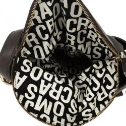 مملوكة مسبقًا Marc by Marc Jacobs Black Petal To The Metal Natasha Flap Crossbody Bag