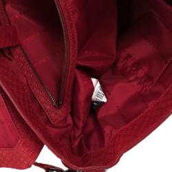 Marc by Marc Red Werdie Snake-Effect Leather Messenger Bag