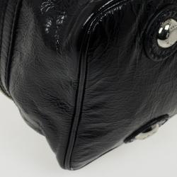 Pre Owned Marc by Marc Jacobs Black Patent Posh Super K Tote