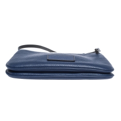 مملوكة مسبقًا Marc By Marc Jacobs Royal Blue Leather Ligero Double Percy Crossbody Bag