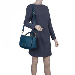 Pre Owned Marc by Marc Jacobs Green Leather Too Hot To Handle Shoulder Bag