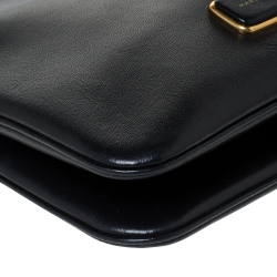 Pre Owned Marc By Marc Jacobs Black Leather Ligero Double Percy Crossbody Bag