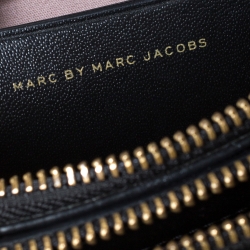 Pre Owned Marc By Marc Jacobs Black Leather Ligero Double Percy Crossbody Bag